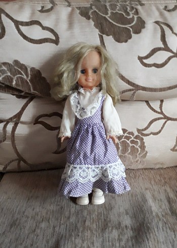 Leydi Diana Bebek Mor ve Beyaz Dantel Detaylı Bebek 30 cm