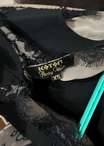 Dantel Detaylı Siyah Mini Sırt Dekolteli Elbise - Görsel 5