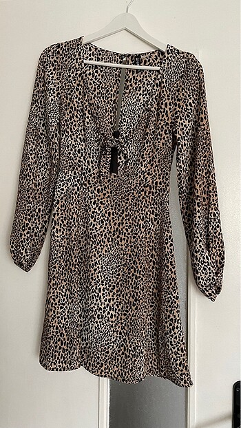 hm leopar elbise