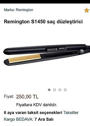 Remington Saç düzleştirici 