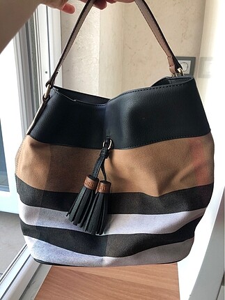 Burberry hobo canvas bag
