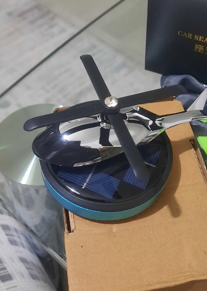 Güneş enerjili arac koku cihazı helikopter - Görsel 4