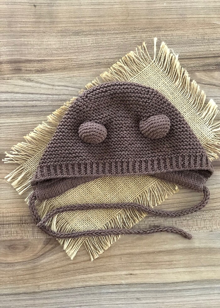 Bebek örgü bere - Görsel 2