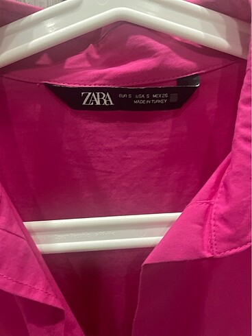 s Beden pembe Renk Zara gömlek