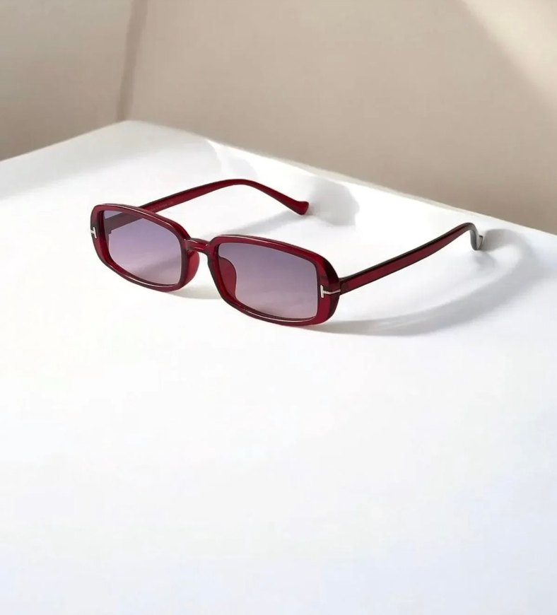 Bordo Parlak Kadın Güneş Gözlüğü - Görsel 2