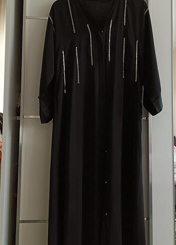 Efsa Moda pullu Dubai ipeği Abaya