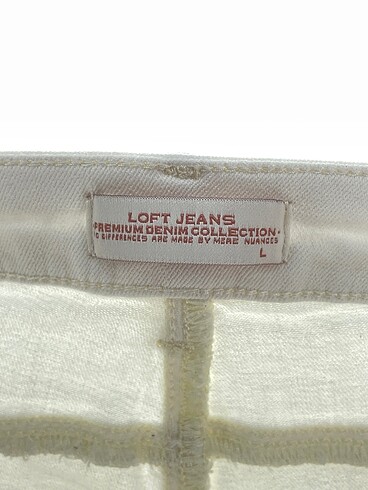l Beden beyaz Renk Loft Jean / Kot Şort %70 İndirimli.