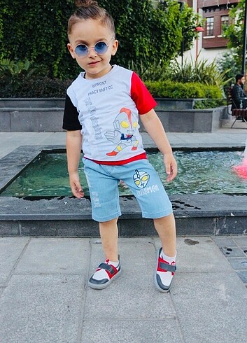 Diğer Kot şort tişört 