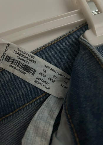 Kadın Denim Bol Kesim Pantolon - Görsel 5