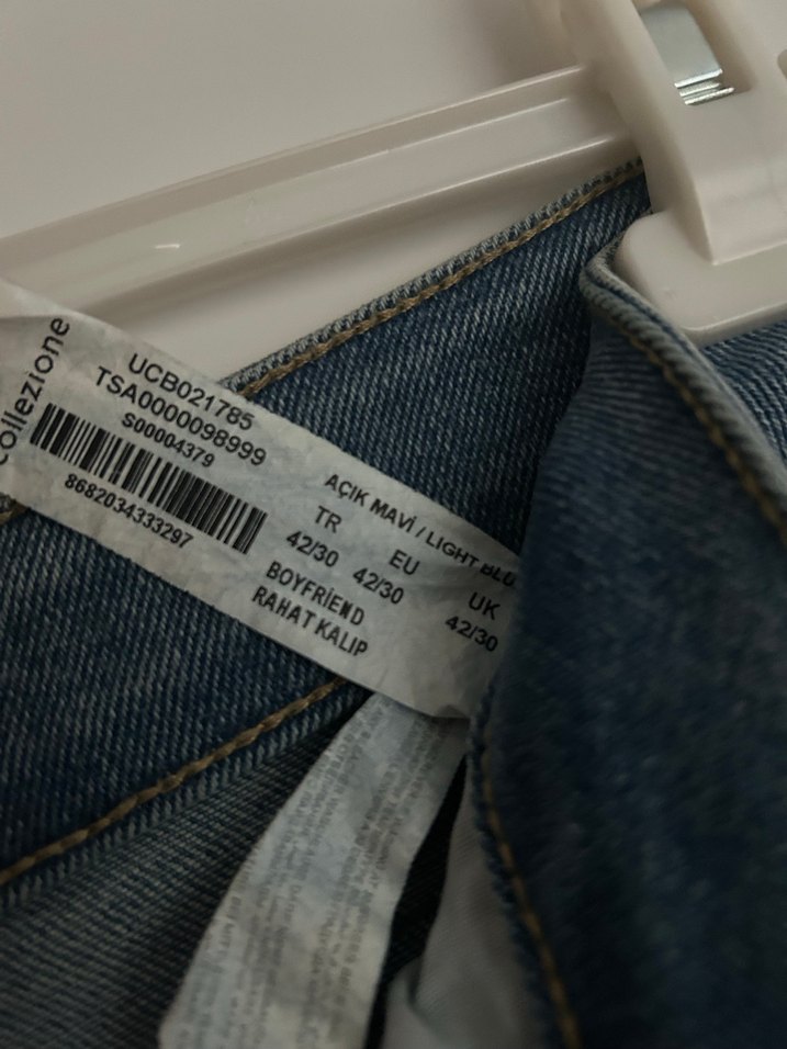 Kadın Denim Bol Kesim Pantolon - Görsel 4