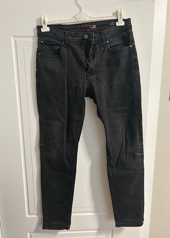 Erkek Siyah Denim Jean - Görsel 2