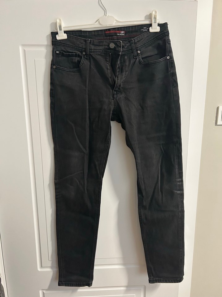 Erkek Siyah Denim Jean - Görsel 2