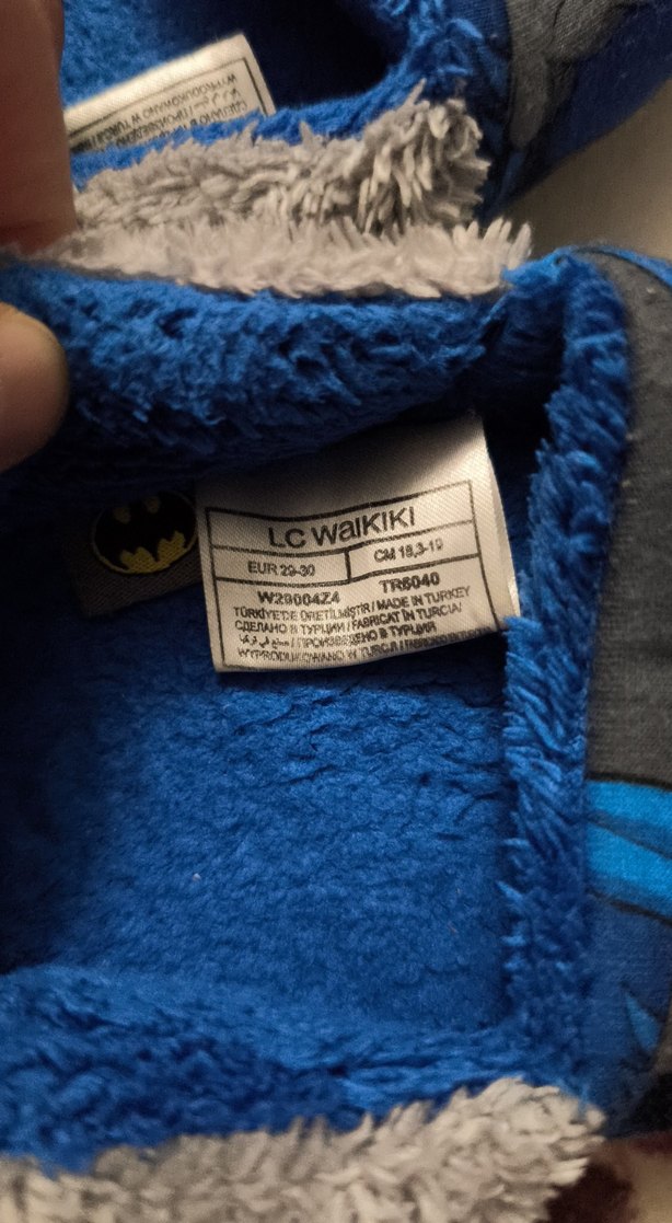 Erkek Çocuk Mavi Batman Sıcak Terlik lc waikiki - Görsel 2