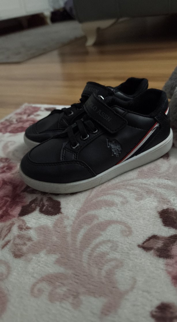 Erkek Siyah U.S. Polo Sneakers Velcro - Görsel 2