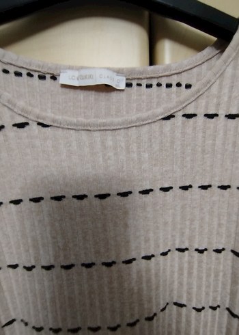 50 Beden Gri Triko V Yaka Midi Tunik