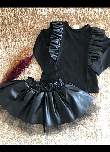 Zara Zara kız çocuk deri bluz sıfır etiketli