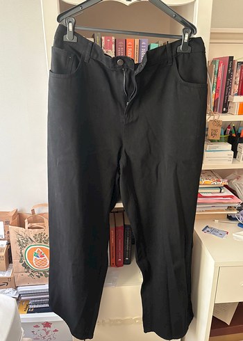 50 Beden Siyah 3 XL Kadın Denim Pantolon