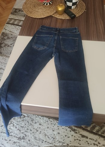 26 Beden mavi Renk Düğmeli Kadın Mavi Denim Jean