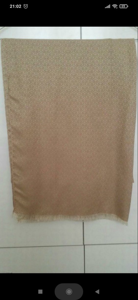 Bej rengi Pamuklu Şal - Görsel 2