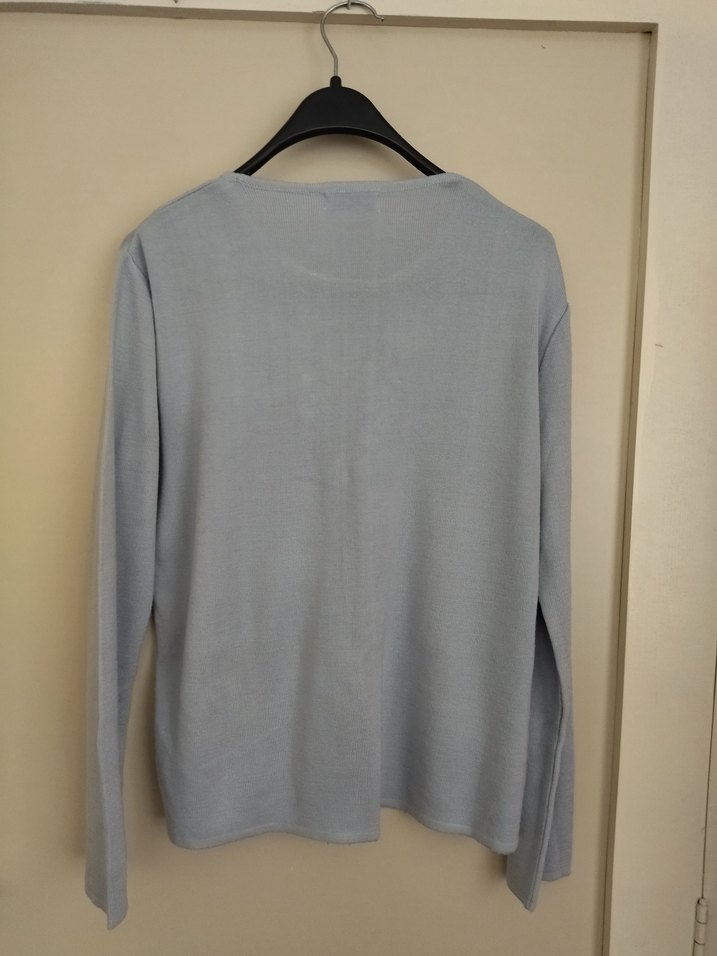 Pul işlemeli bebe mavisi kazak - Görsel 2