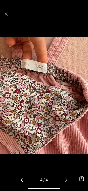 Zara pembe kadife elbise