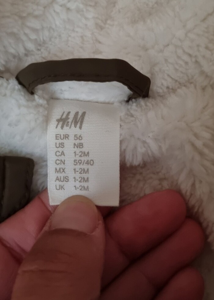 H&M dolgulu astronot tulum 1-2ay 56cm - Görsel 5