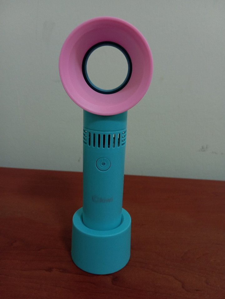 Kiwi Pembe Pastel Mini Vantilatör - Görsel 3