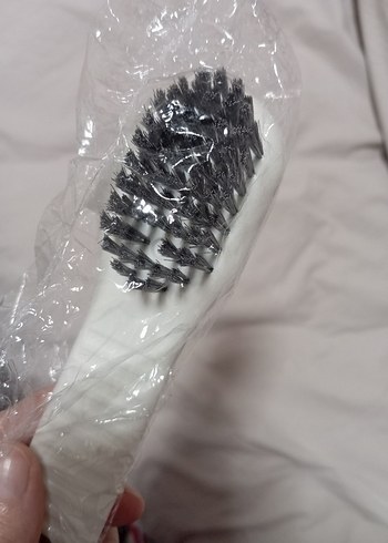 Beyaz Pastel Ayakkabı Temizleme Fırçası - Görsel 3