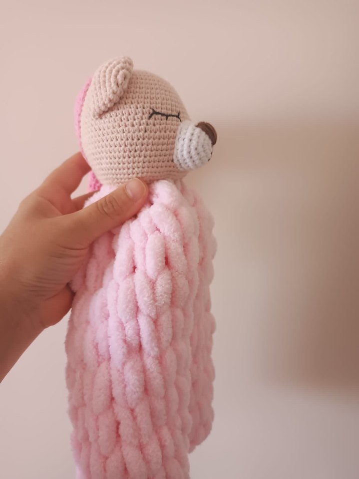 Pembe Peluş ayıcık Oyuncak - Görsel 5