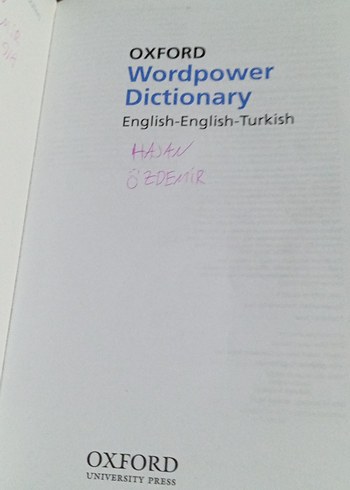 Oxford Wordpower İngilizce-İngilizce-Türkçe Sözlük - Görsel 4