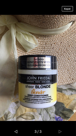 John Frieda Go Blonder Saç Bakım Maskesi