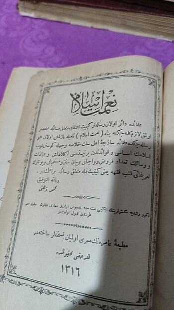  Nimeti İslam 1312 yılı basım