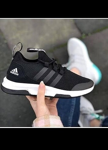 Erkek spor ayakkabı adidas poli taban fileli