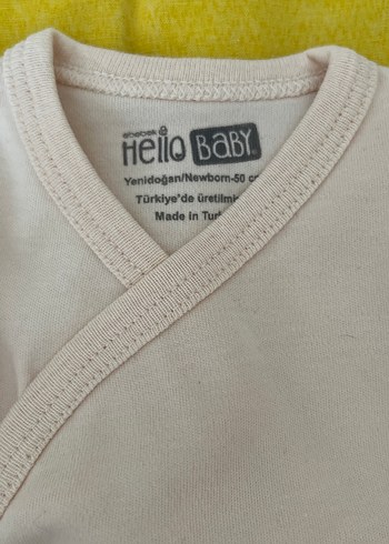 HelloBaby Bebek Erkek Hastane Kıyafeti Uzun Kollu