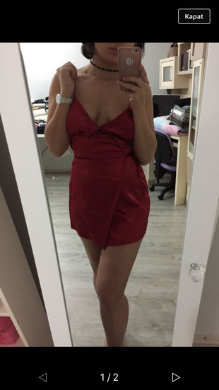 s Beden kırmızı Renk Kirmizi tasarim elbise