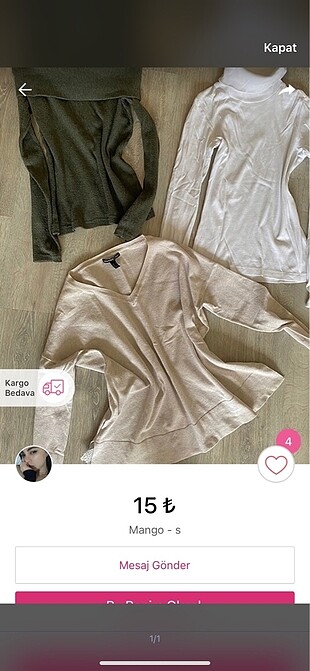 Bershka Pelus 2 adet