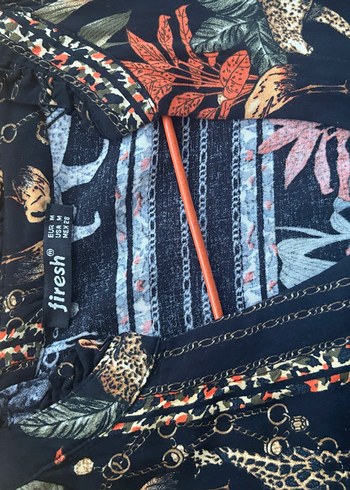 Çiçek Desenli Uzun Bohem Kadın elbise - Görsel 2