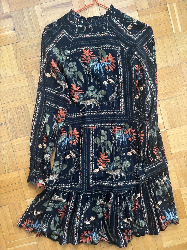 Çiçek Desenli Uzun Bohem Kadın elbise - Görsel 4