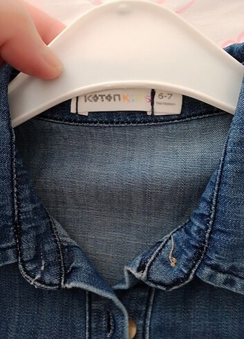 8 Yaş Beden Koton Jean elbise