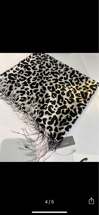 İpekevi leopar desenli şal