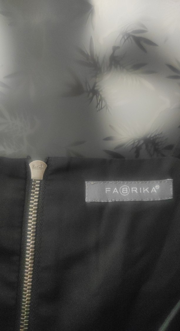 Siyah Uzun V Yakalı Drapeli Kadın Elbise - Görsel 2