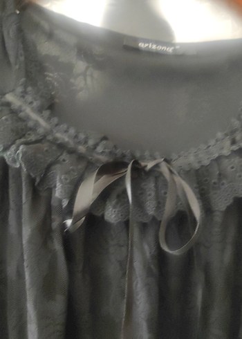 Siyah Midi V Yaka Drape Detaylı Kadın Elbise - Görsel 2