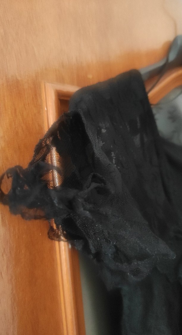 Siyah Midi V Yaka Drape Detaylı Kadın Elbise - Görsel 4