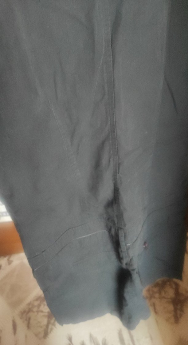 Siyah Kemerli Midi Denim Elbise - Görsel 4