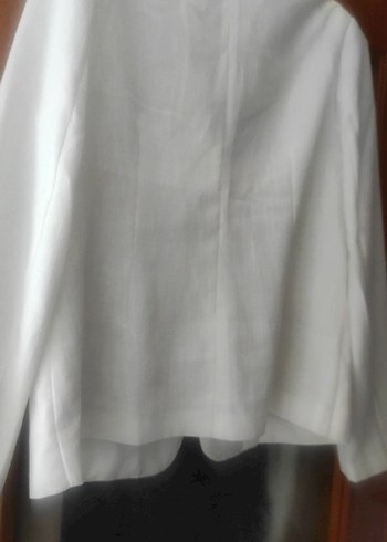 Beyaz Kadın Blazer Ceket - Görsel 5