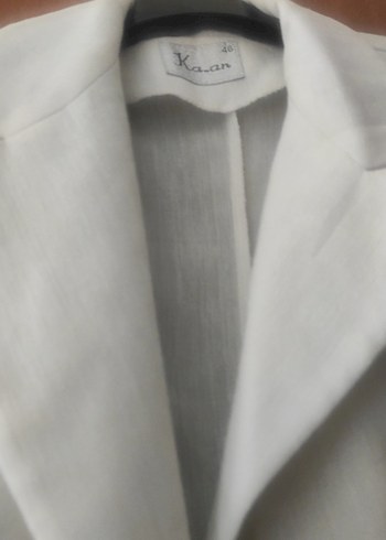 Beyaz Kadın Blazer Ceket - Görsel 2