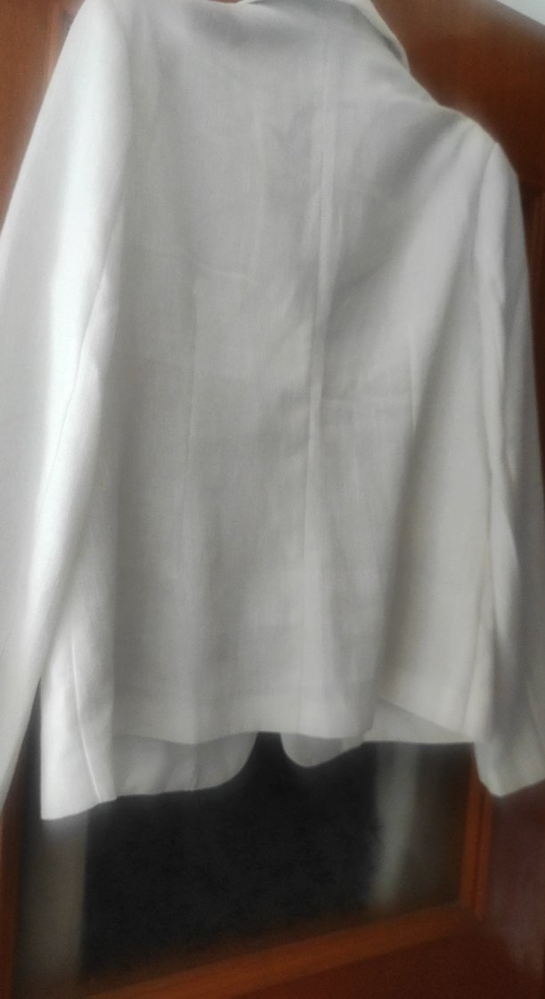 Beyaz Kadın Blazer Ceket - Görsel 5