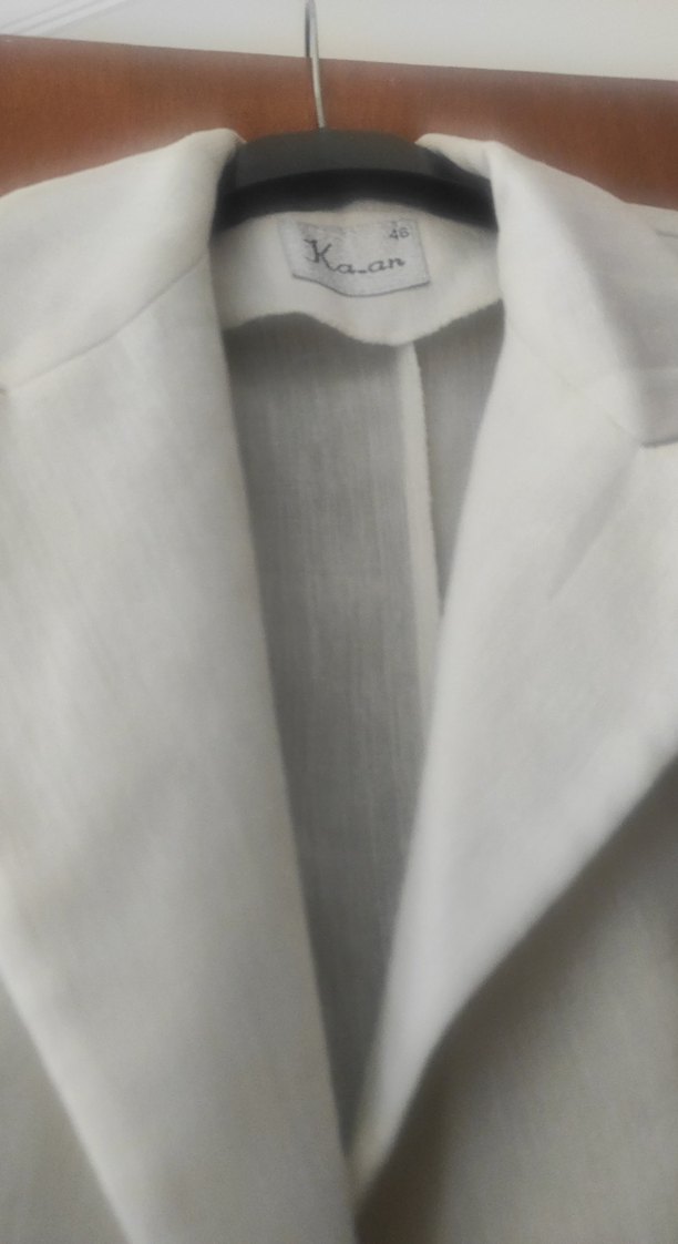 Beyaz Kadın Blazer Ceket - Görsel 2