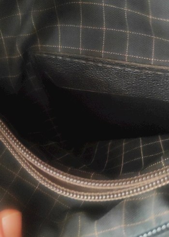 Siyah Deri Tokalı Kadın Çanta - Görsel 3