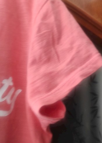 Baskılı Pembe Kız Tişörtü, Kısa Kollu - Görsel 5